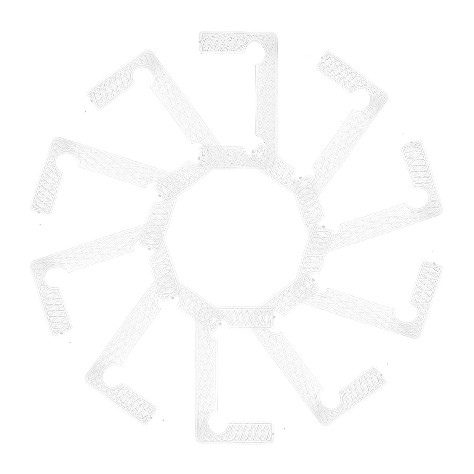 Glass Door Hinge - Kit de 40 patins en caoutchouc