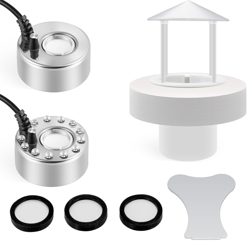 Terrarium Fogger Ultrasonic - Brumisateur ultrasonique, humidificateur USB, lumières LED