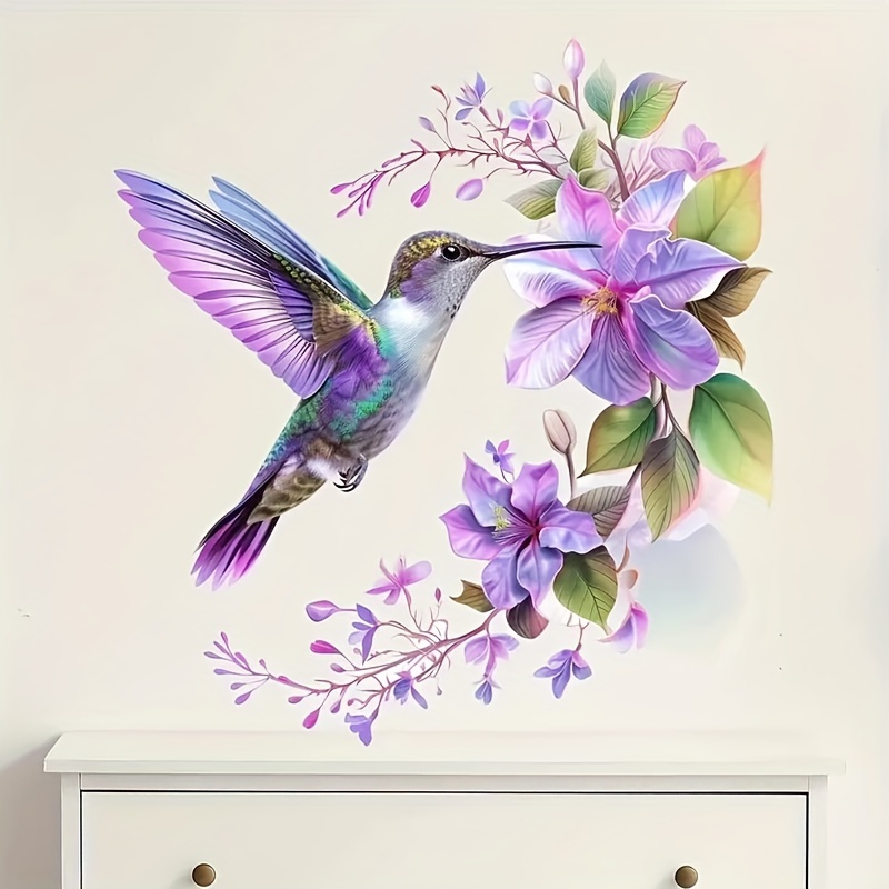 1 autocollant fleur violette e - Pvc Panel Background avis et prix